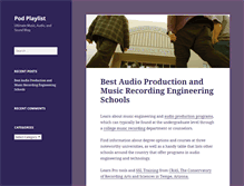 Tablet Screenshot of podplaylist.com